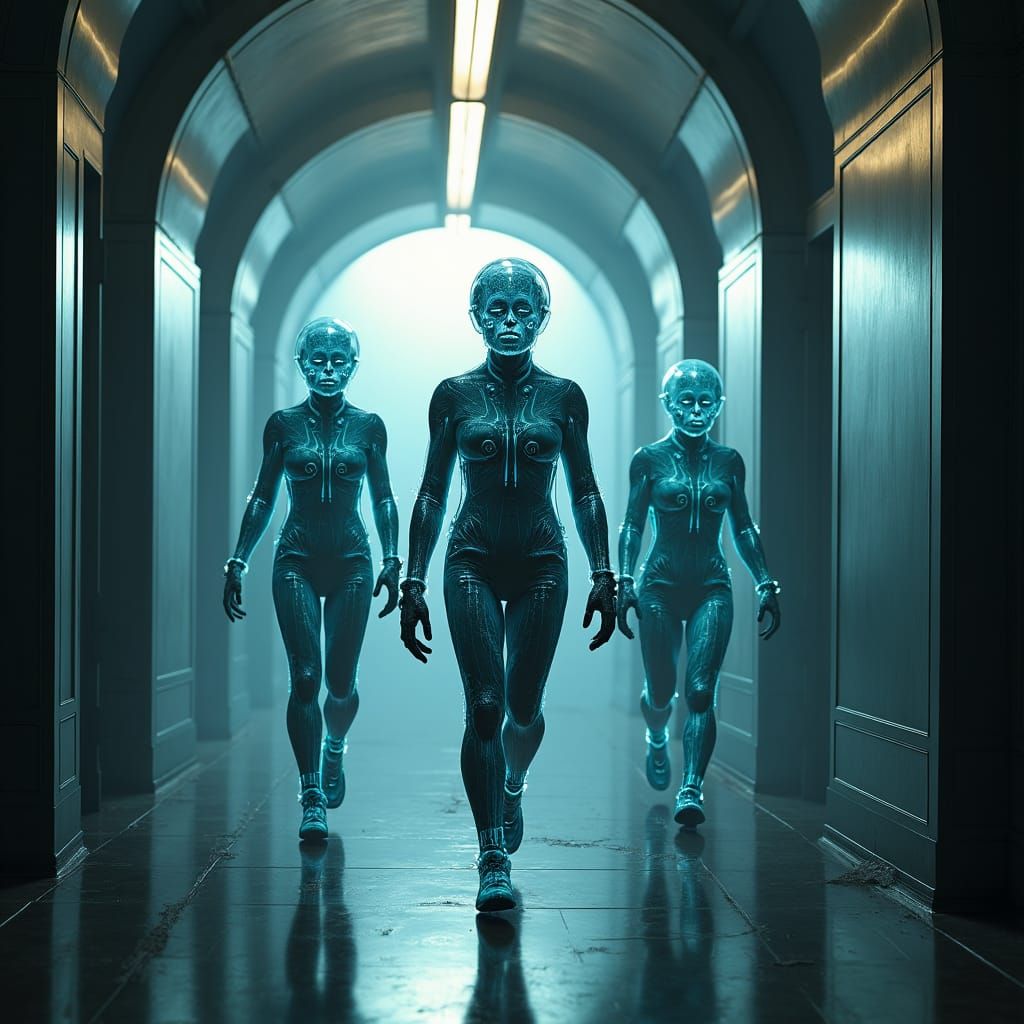 Cyborg Ghosts Chase Students in Sci-Fi Mansion