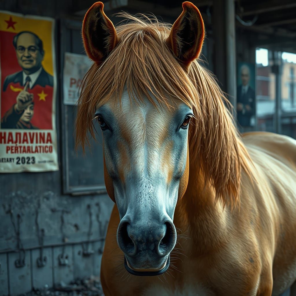 Mare of Quiet Resilience in Industrial Decay