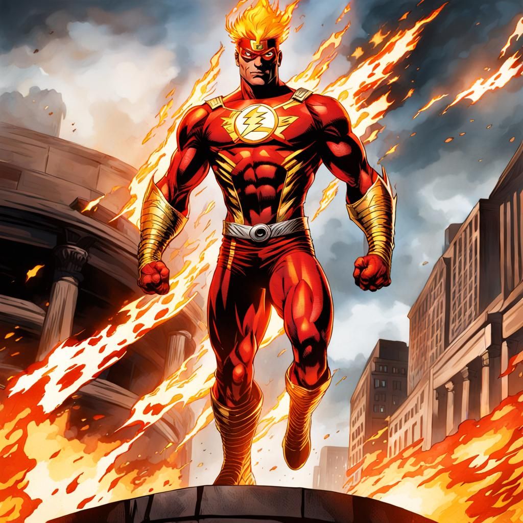 Dc comics superhero Firestorm