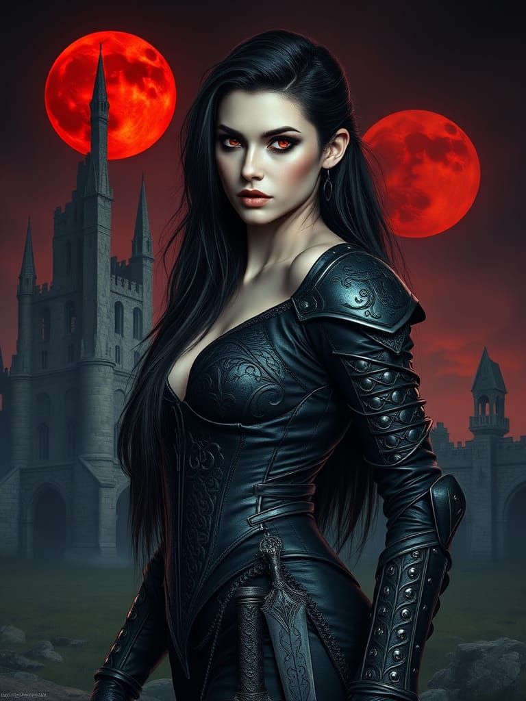 Dark Fantasy Portrait in Hyperrealistic Style