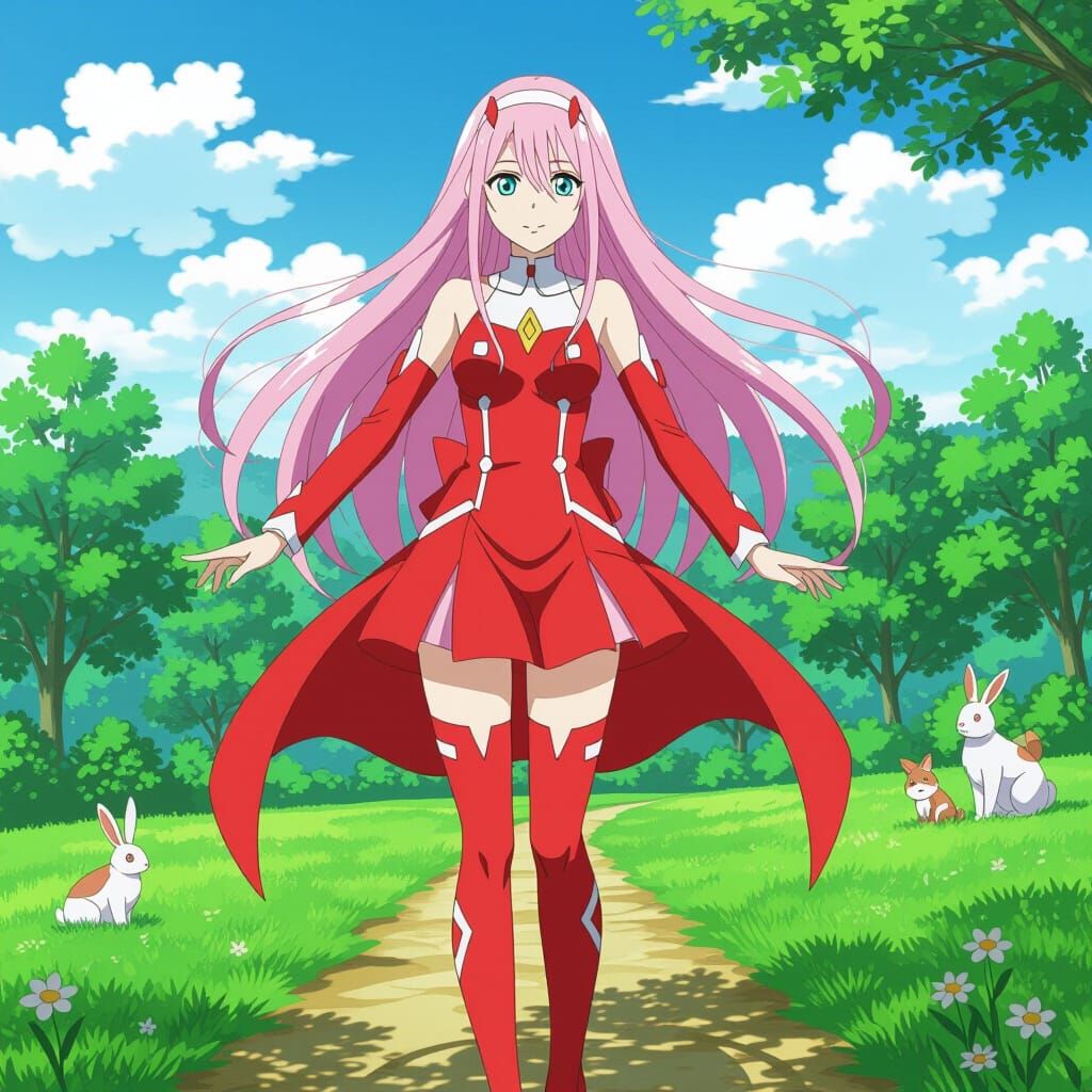 Zero Two Full Body Portrait