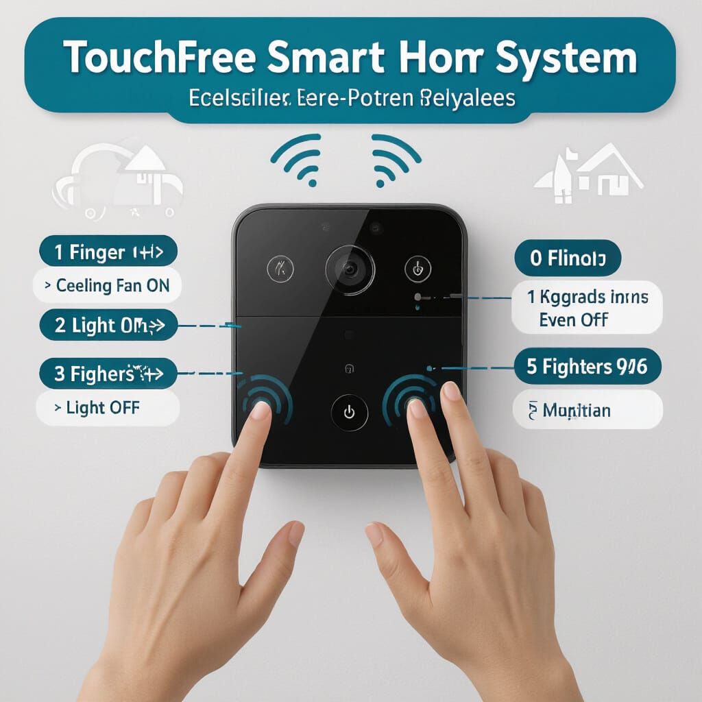 Touch-Free Smart Home System Banner With Gesture Control