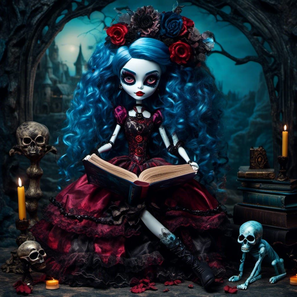 Monster High Ghoulia Doll in Pop-Surrealist Style