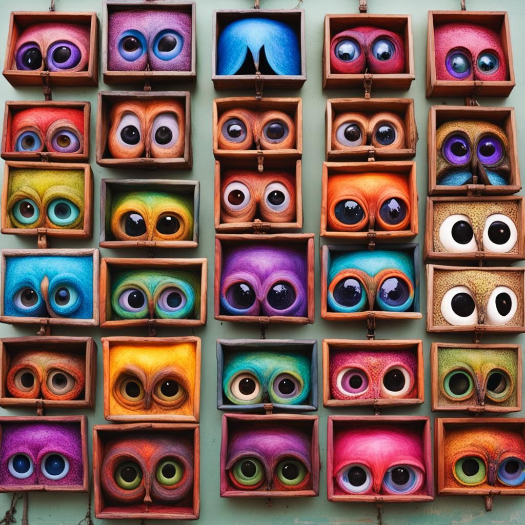 Bustling Fantasy Market for Magical Eyeholes