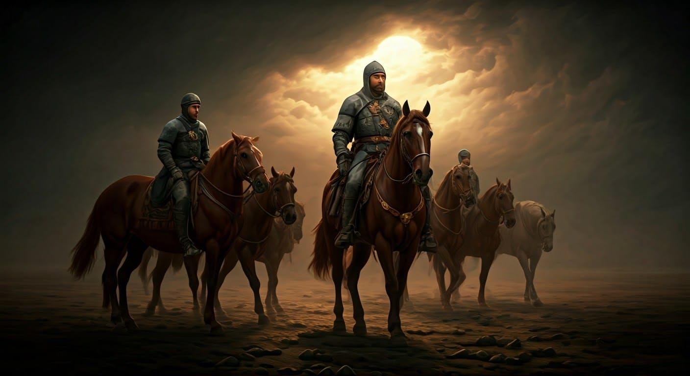 Medieval Kingdom of Essex in Fierce Lighting