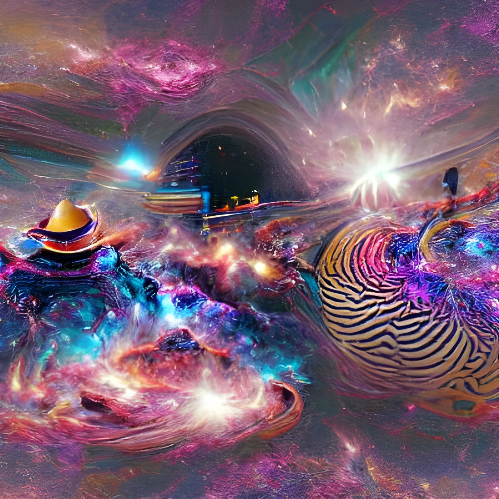 Psychedelic Cosmos: A Journey Through Space and Time