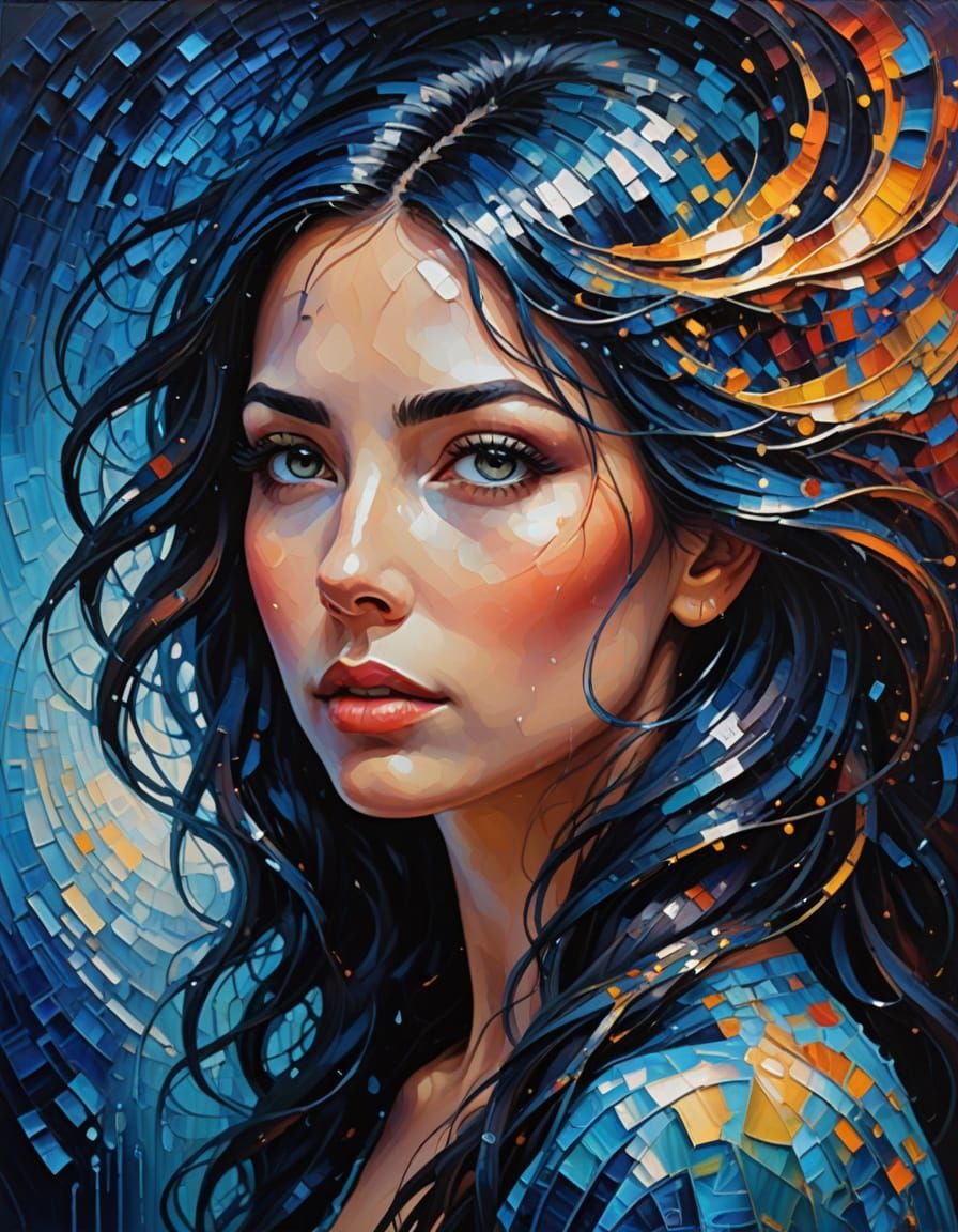 Cosmic Goddess in Ethereal Beauty