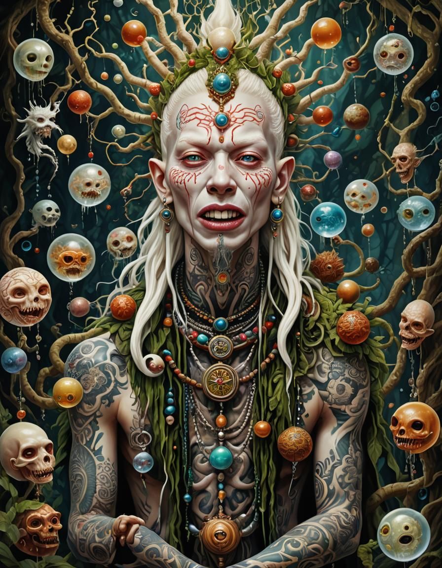 Surreal Shaman Dreamscape in Digital Oil Painting