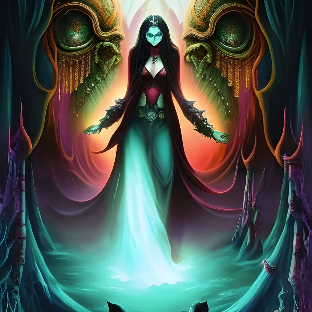 Demonic Paris Romance in Bold Digital Art