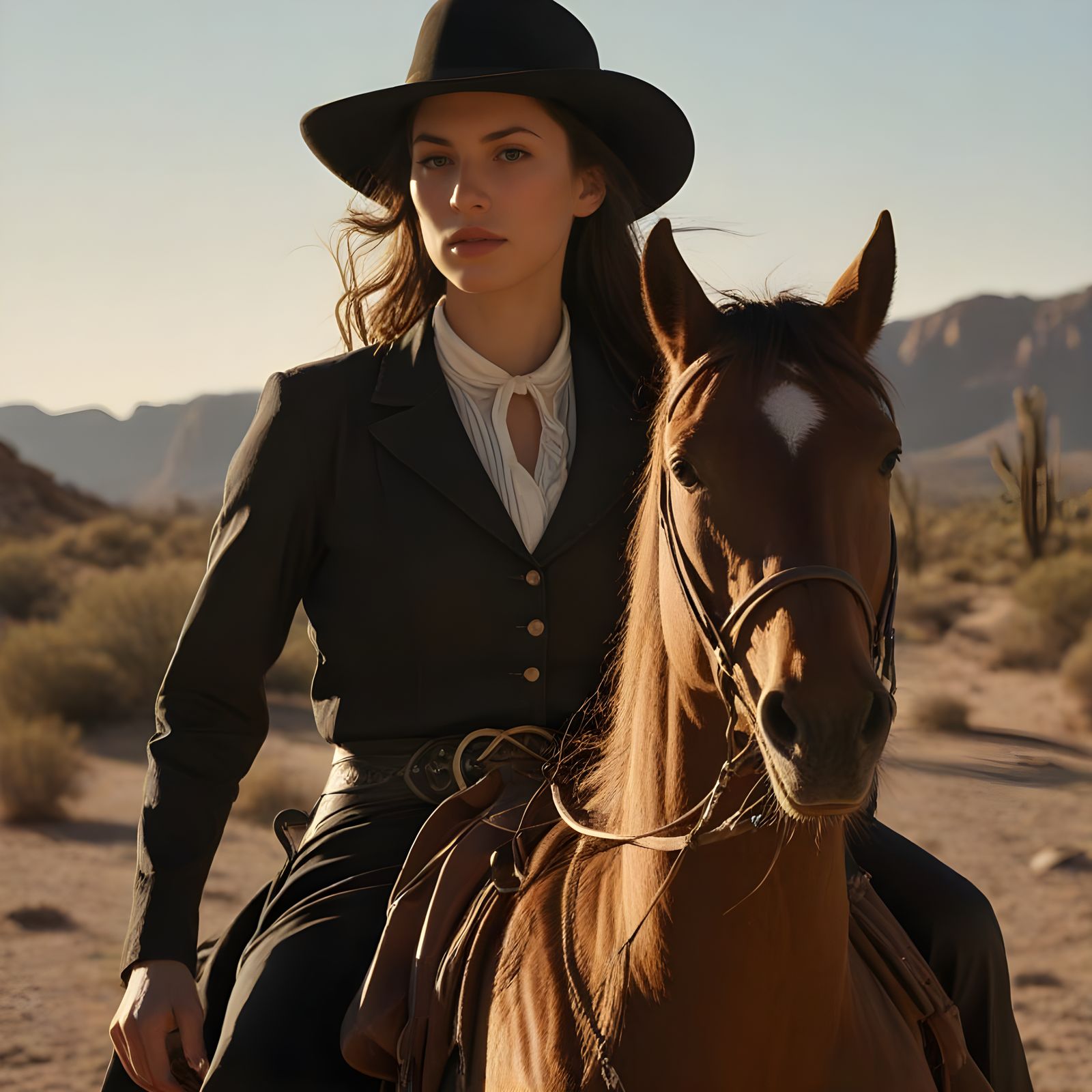 solitary cowgirl