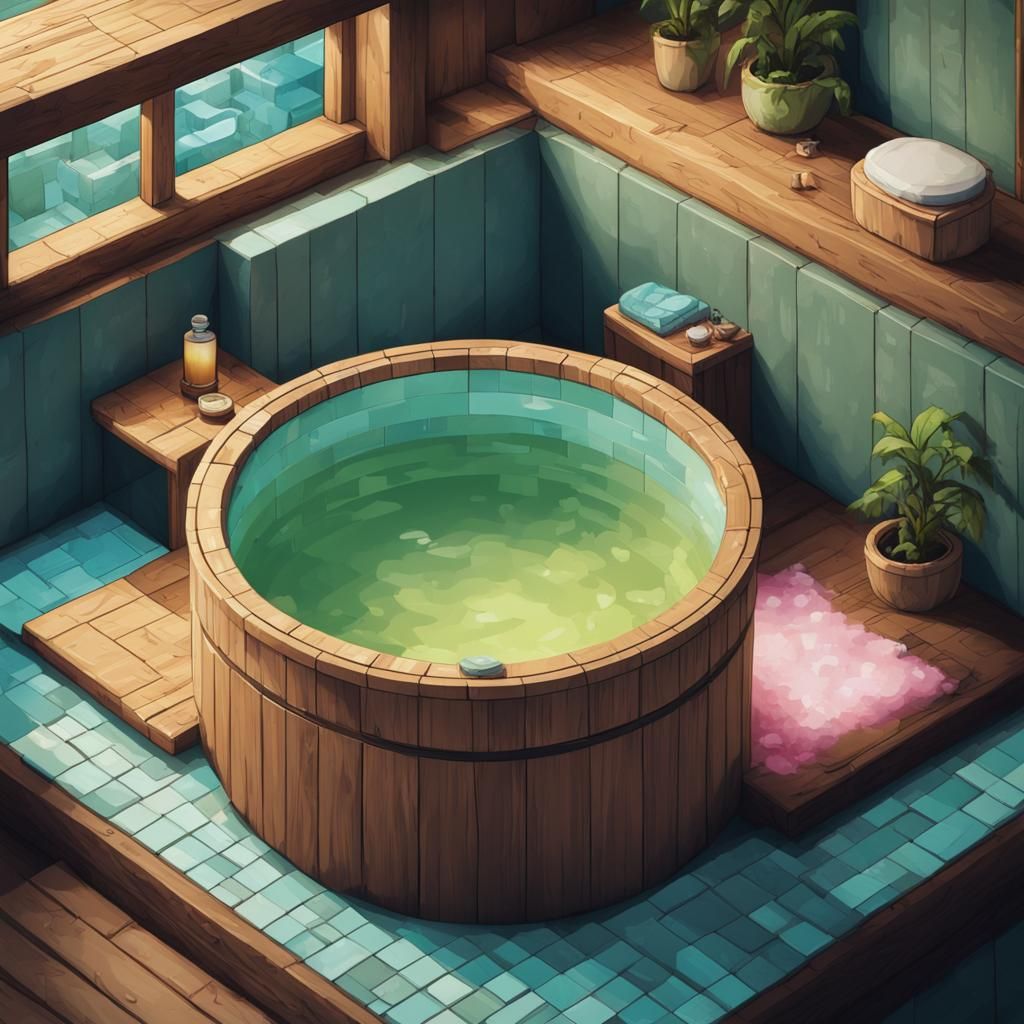 Pixel Art: Miniature Spa in a Box