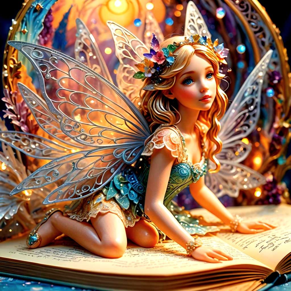 Crystal Fairies in Magical Pop-Up Book