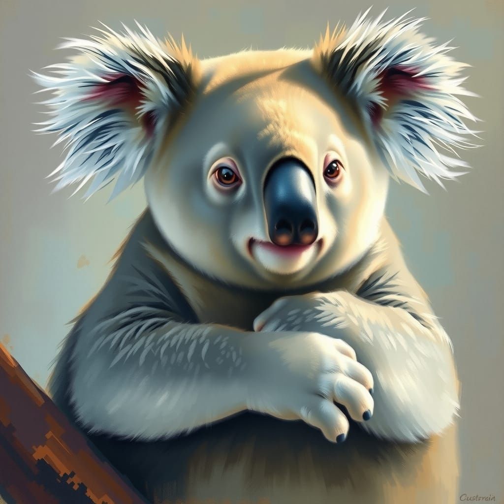 Australian Tonalism Koala Painting