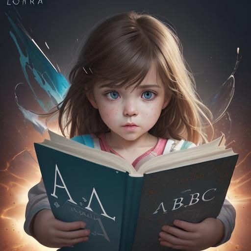 Alphabet Explosion from Book in Hyperrealistic Style