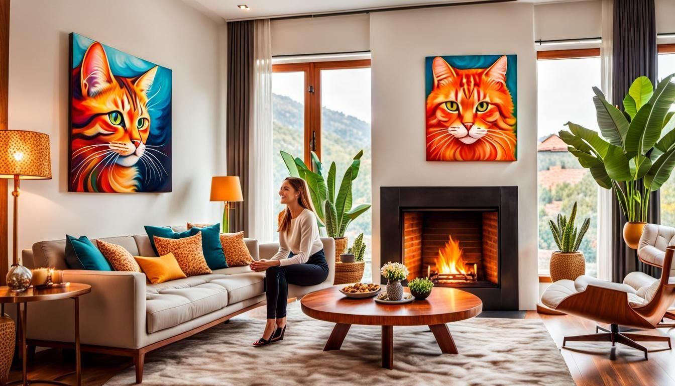 Intricate detailed living room picture