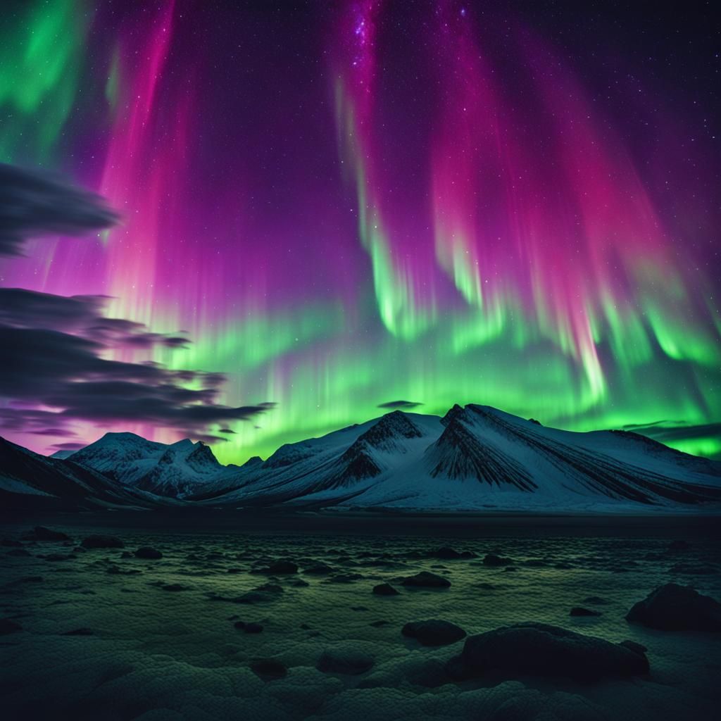 Spectacular Aurora Borealis on Alien Planet