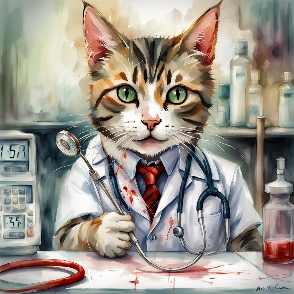 I'm a doctor - Not a vet. I treat people.