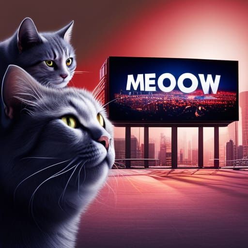 Meow: A City Dominated by Cat Billboards