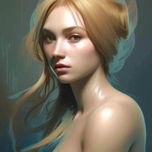 Hyperdetailed Portrait of a Girl in Digital Art Style