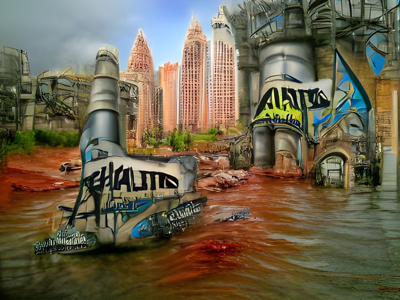 Apocalyptic Graffiti Art in New Atlantis