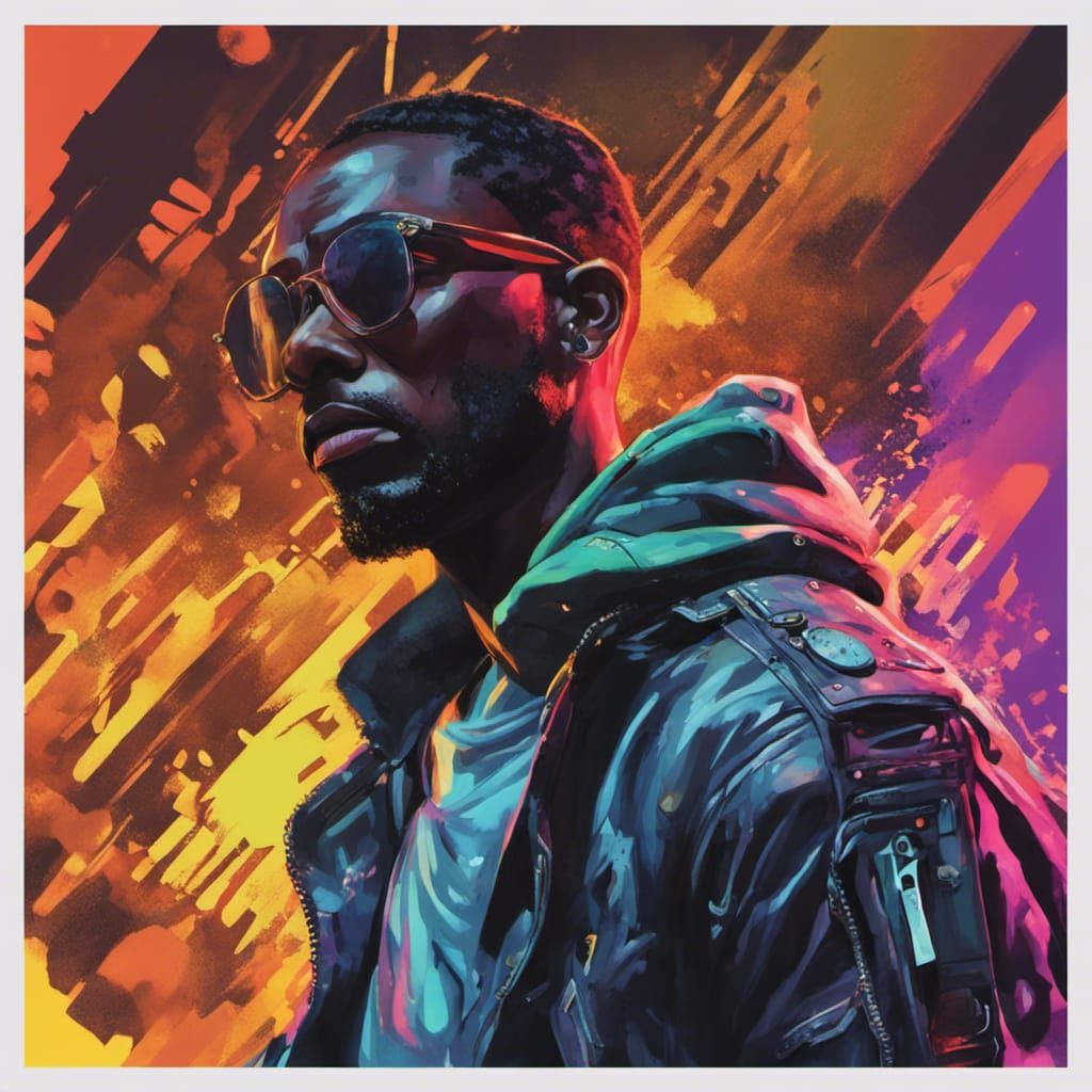 Cyberpunk Thief Portrait with Dramatic Lighting