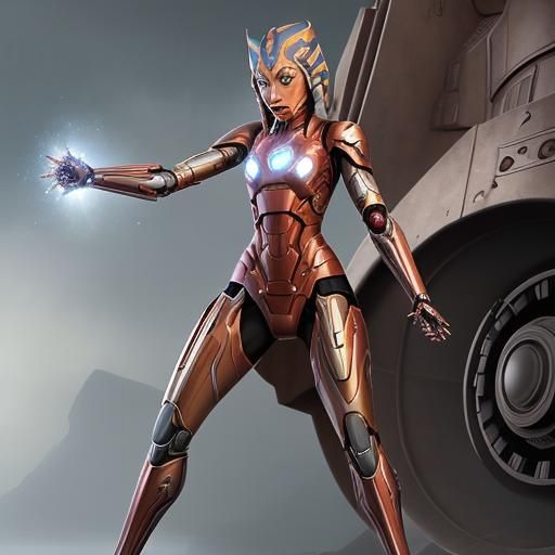 Ahsoka Tano in Steampunk Iron Man Armor