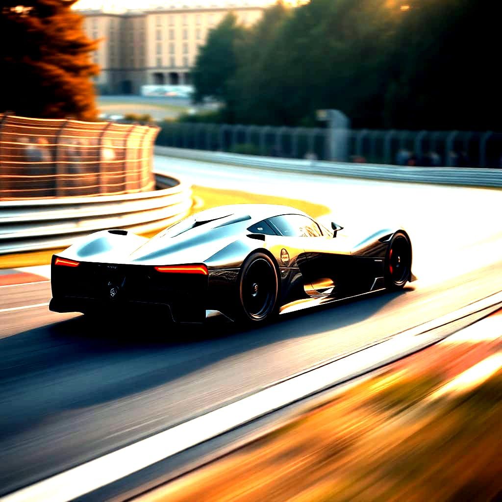 Hypercar on Racing Circuit: Professional Automotive Photogra...