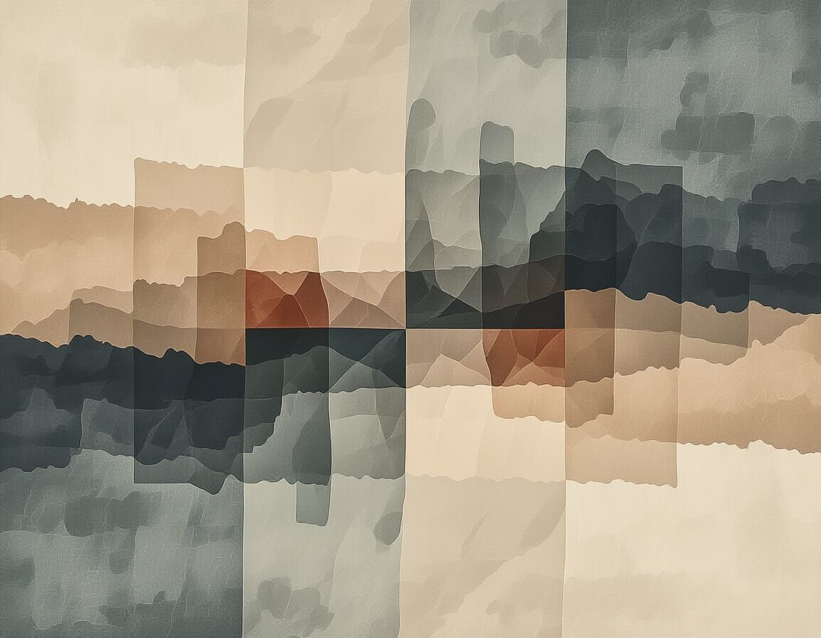 Abstract Art: Echoes of Time in Muted Tones