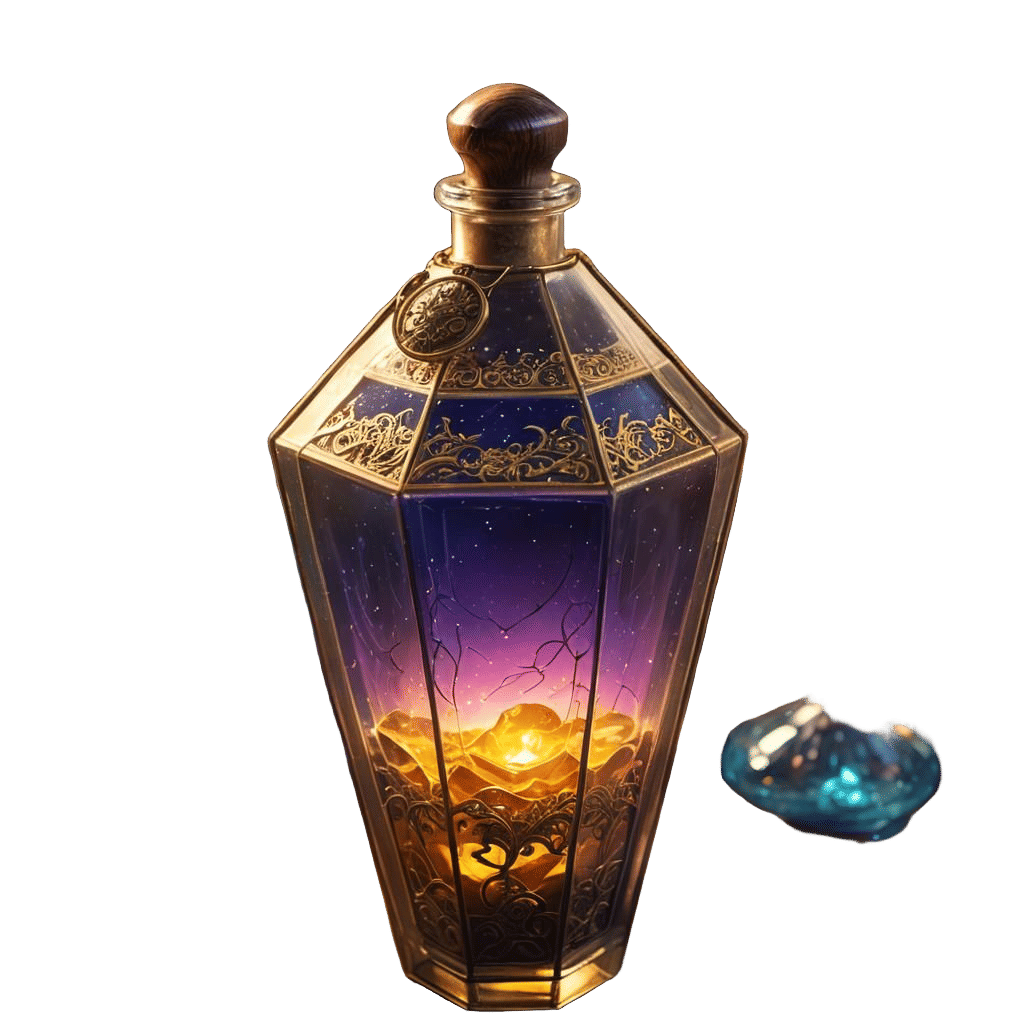 Fantastical Healing Potion: Detailed Matte Painting