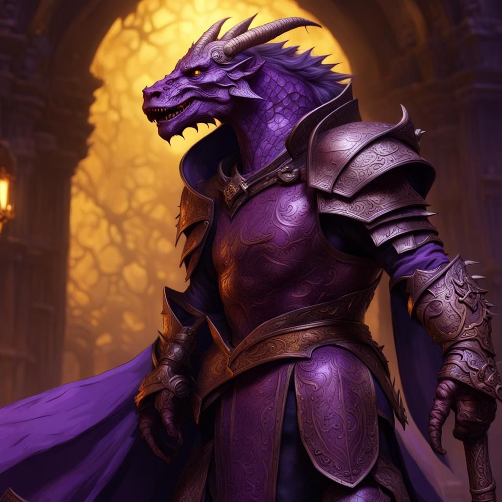 Dragonborn in Dark Fantasy Concept Art