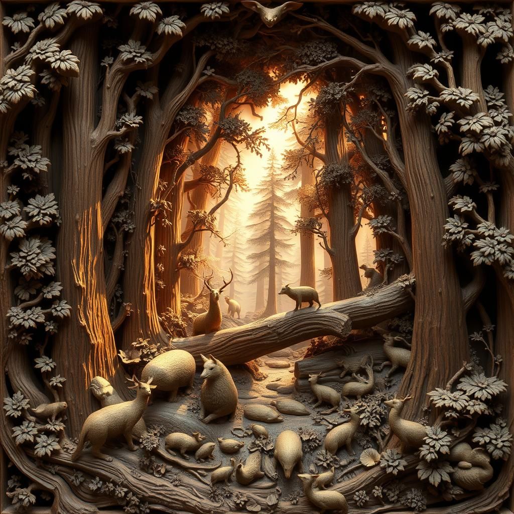 Wood carving