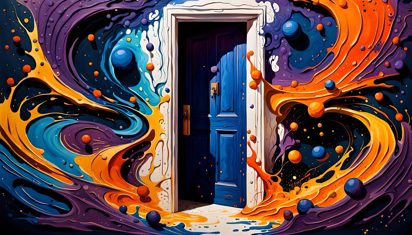 Psychedelic Surrealism in a Liminal Space