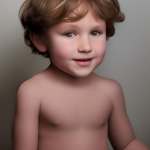 Boy's Close-Up Portrait in Professional Photography Style