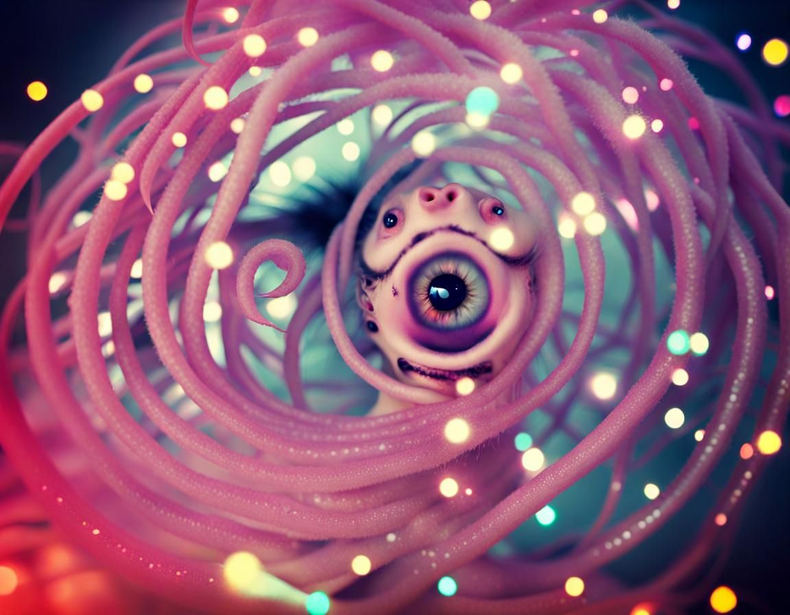 I fink you’re freaky and I like you a lot, in style of artist Die Antwoord