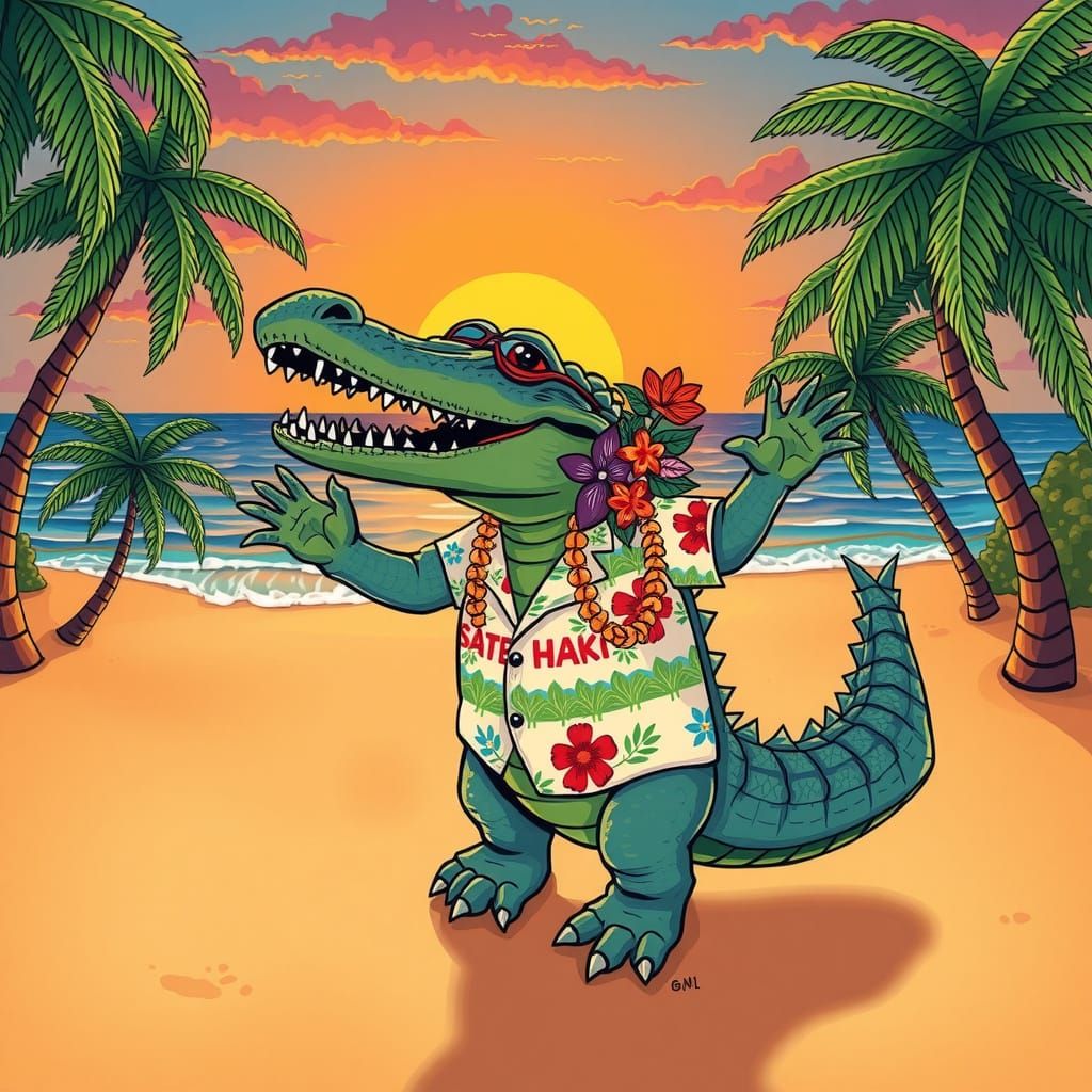Saltwater Crocodile Boogie Beach Party