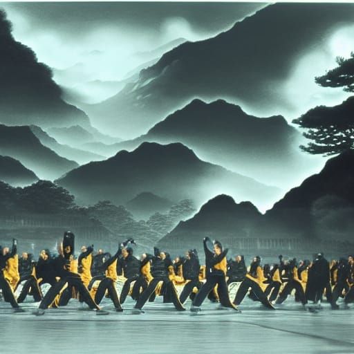 Bruce Lee Kung Fu: Epic Cinematic Digital Art