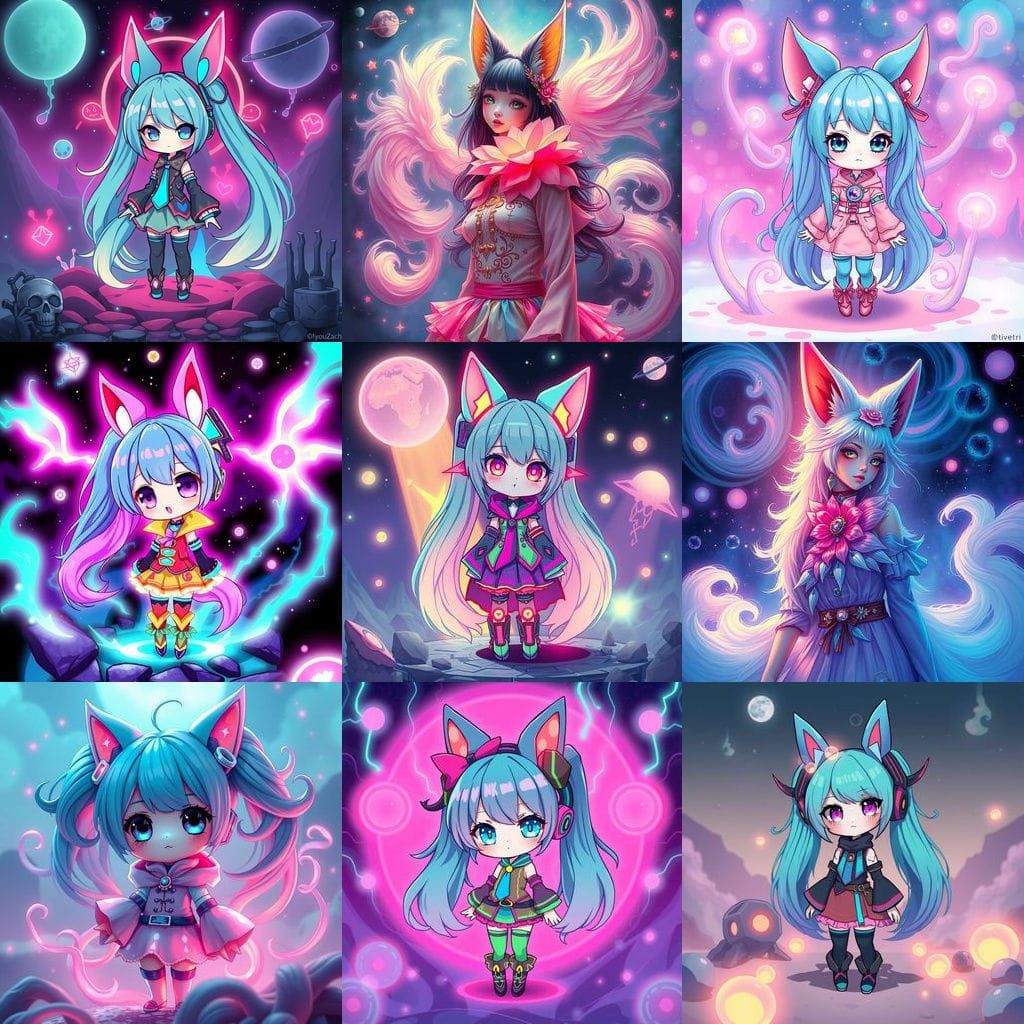 Chibi Kitsune Hatsune Miku: Eldritch Extraterrestrial