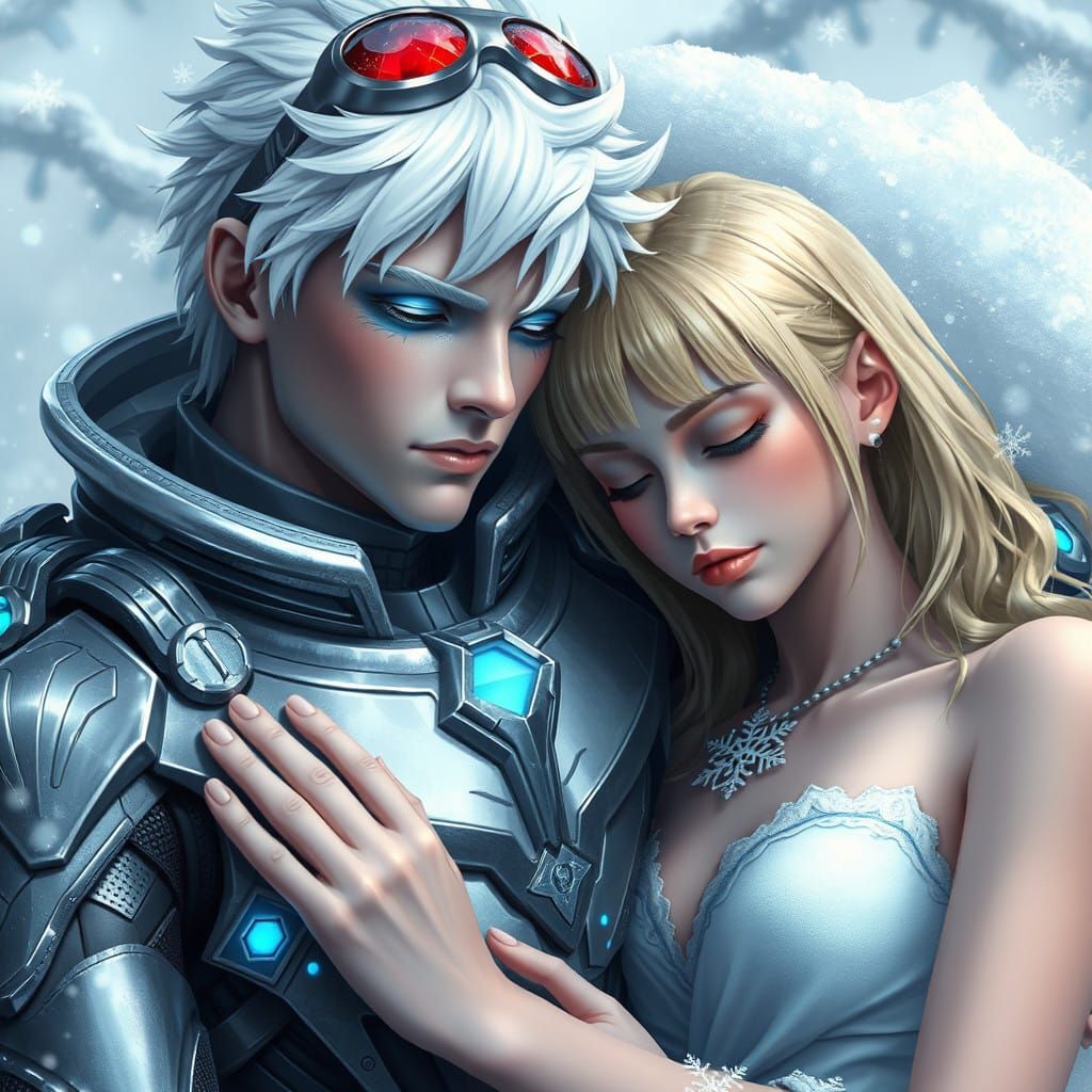 Ethereal DC Mr. Freeze in Snowy Winter Wonderland