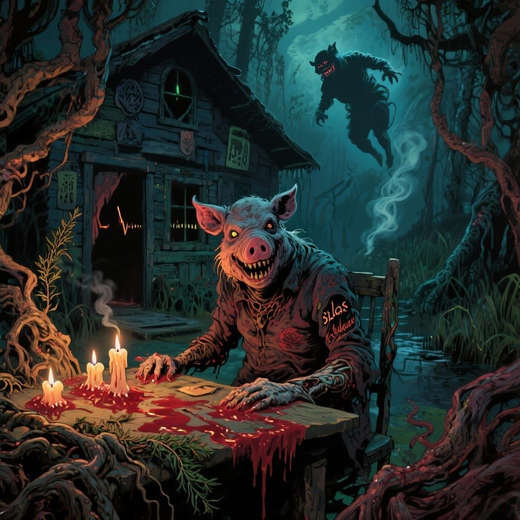 Gothic Horror: Pig-Man's Swamp Sage Ritual