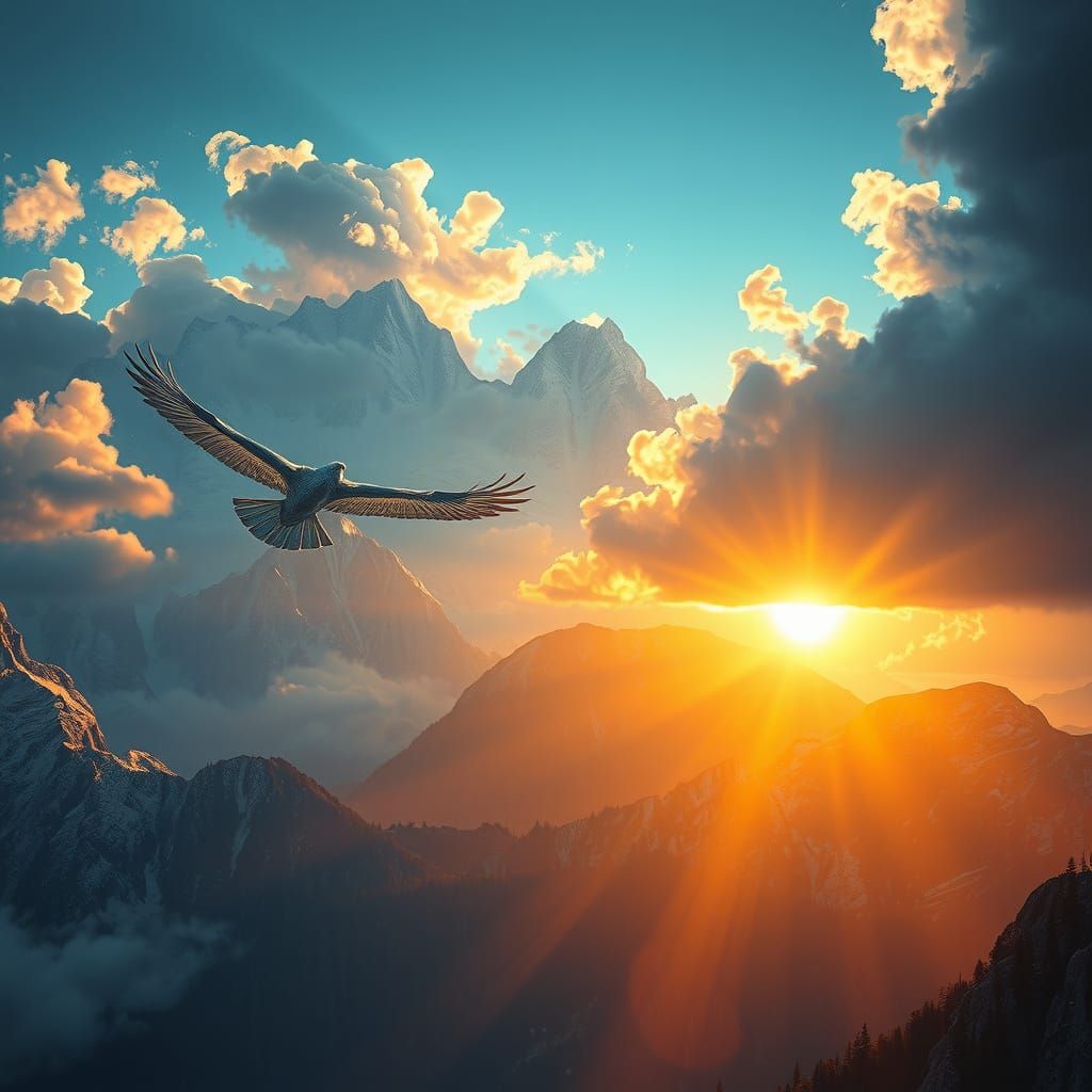 Lone Figure Flies to White Mountains Amidst Legends