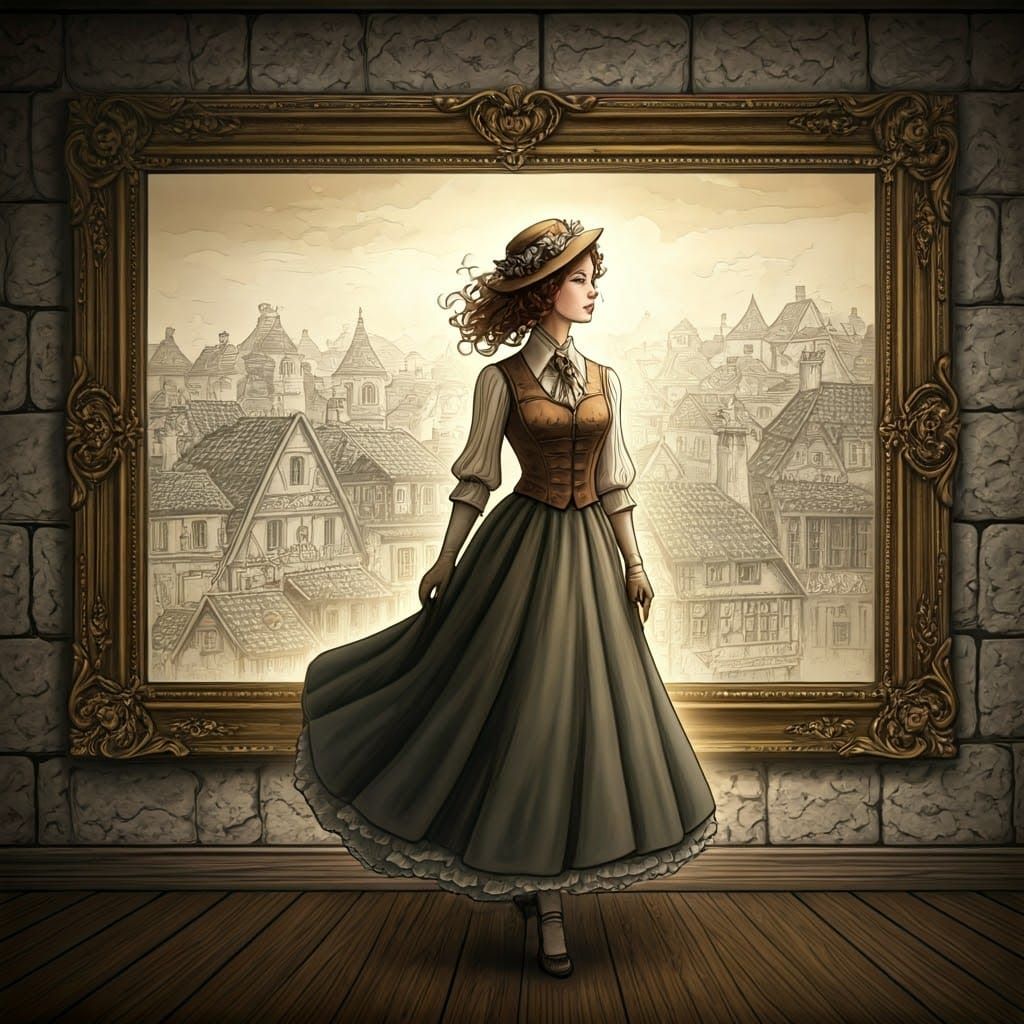 Woman Between Worlds: A Glimpse Through Time