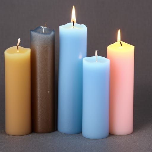 Luxury Candle Collection in Studio Setting