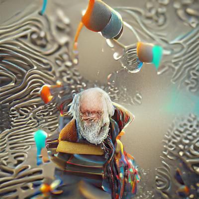 AI Generated Portrait of an Old Man