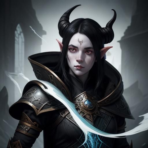 Tiefling Cleric Fantasy Art in Unreal Engine 5