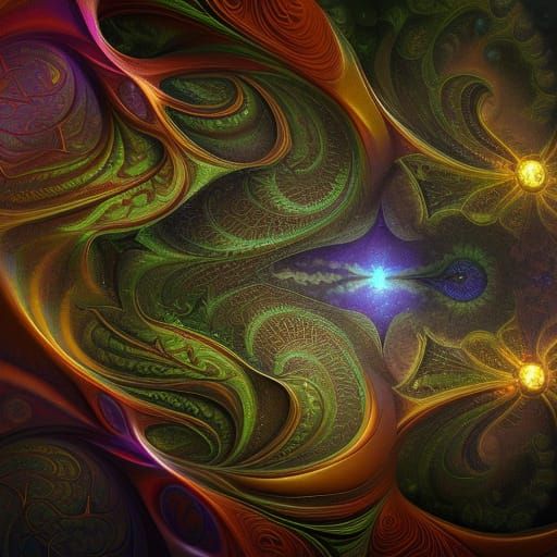 Fantastical Fractal Art in Deep Color