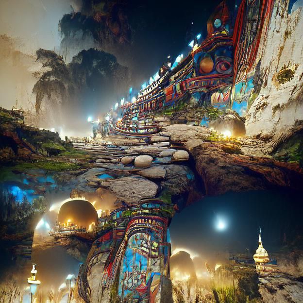 Abstract Depiction of an Epic Journey