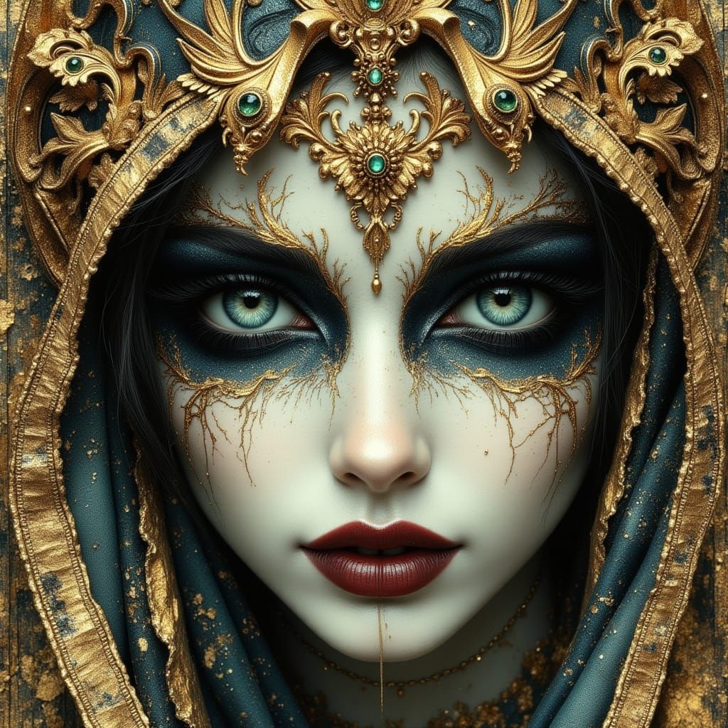 Baroque Angel of Death Digital Illustration