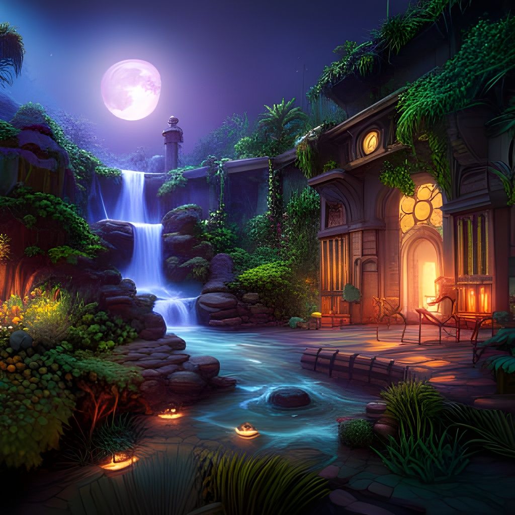 Mayan Jungle Adventure in Detailed Matte Painting