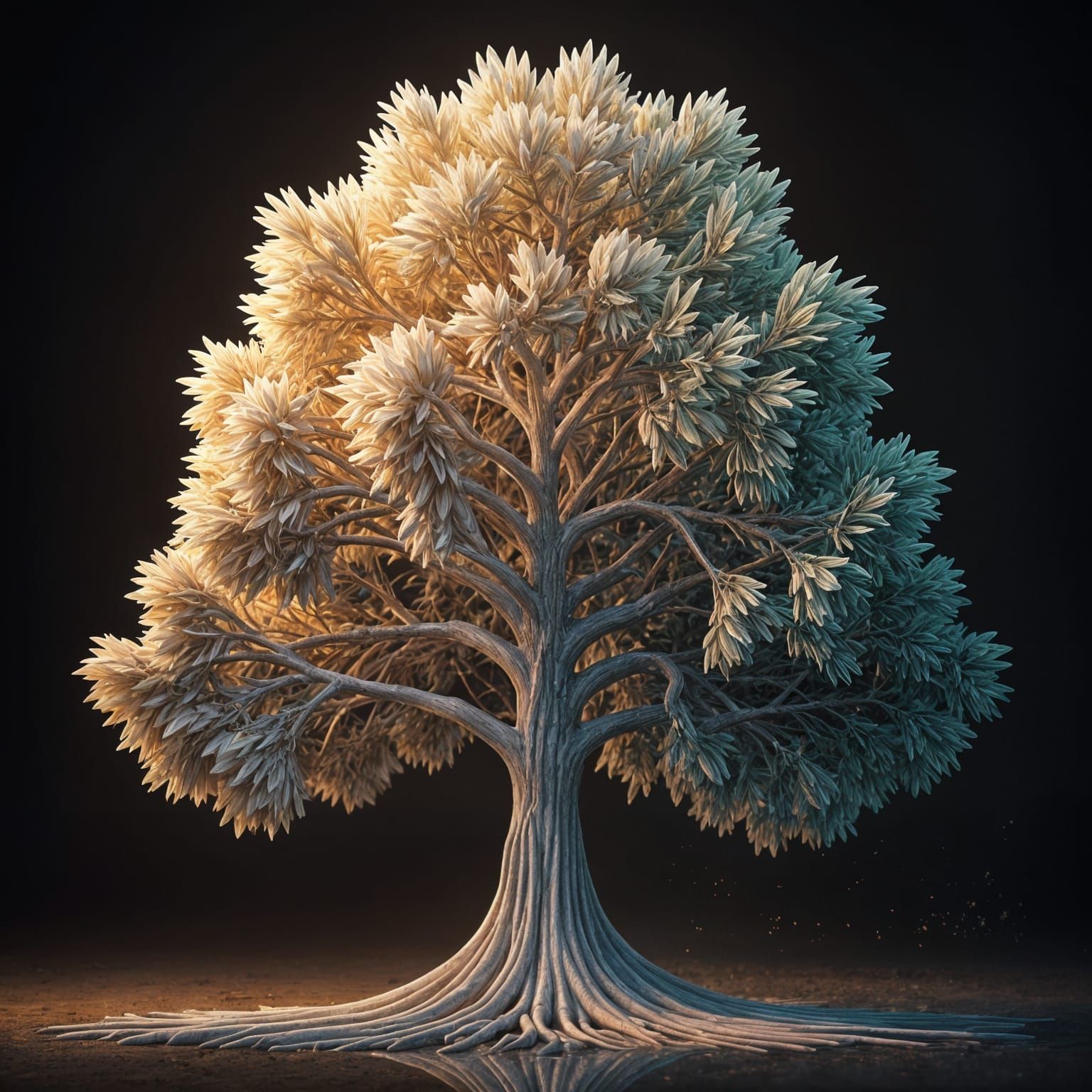 Luminescent Tree of Radiant Light