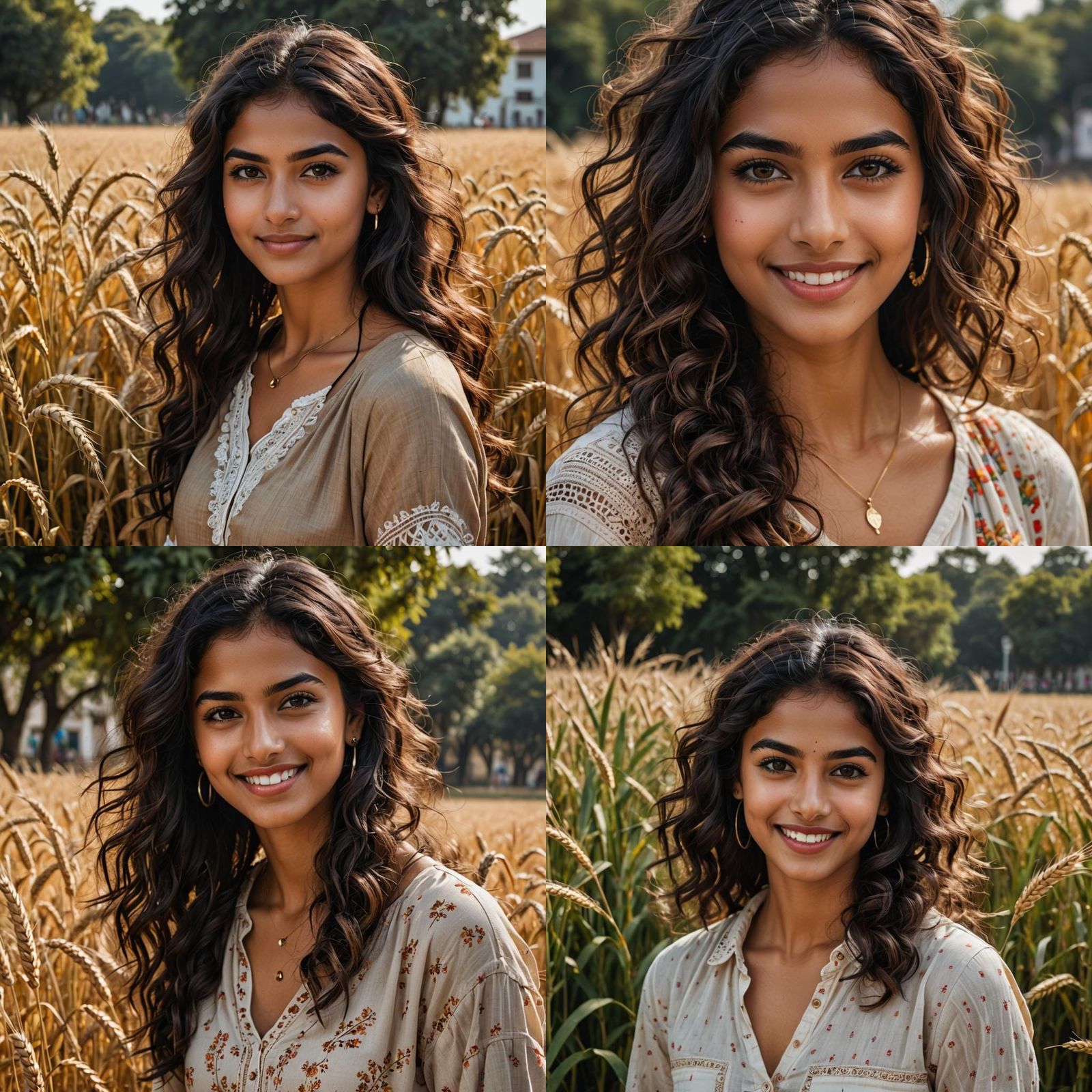 Portrait of a Gorgeous Indian Brunette Model